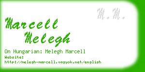 marcell melegh business card